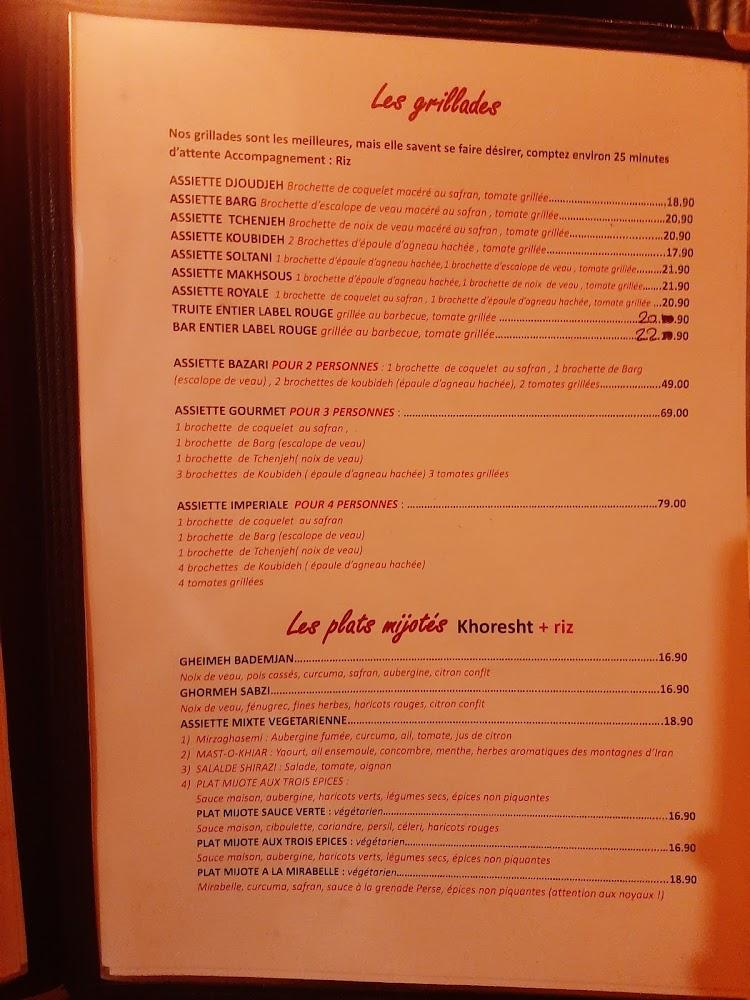 Perchiana - Menu Image 1